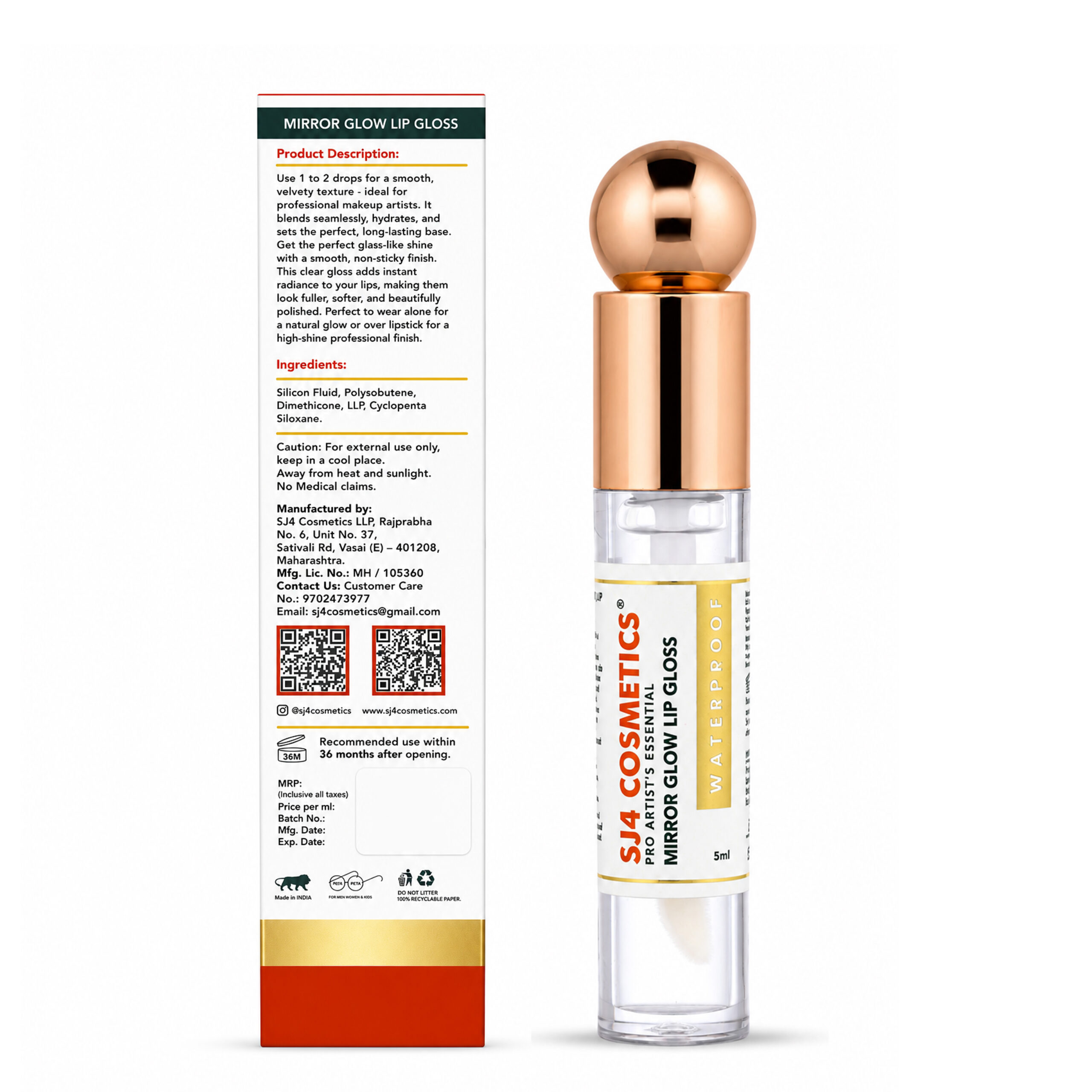 Mirror Glow Lip Gloss (5ml) - Image 2